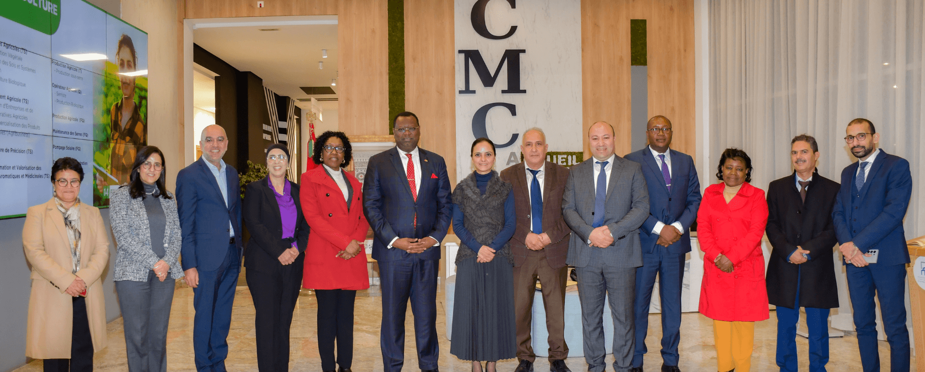 L'Ambassadeur de la République du Gabon au Maroc en visite à la CMC de Tamesna